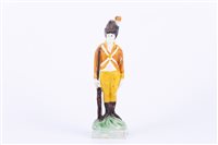 Lot 59 - Staffordshire underglaze painted earthenware...