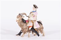 Lot 66 - Large Meissen porcelain figure, Count Bruhl's...