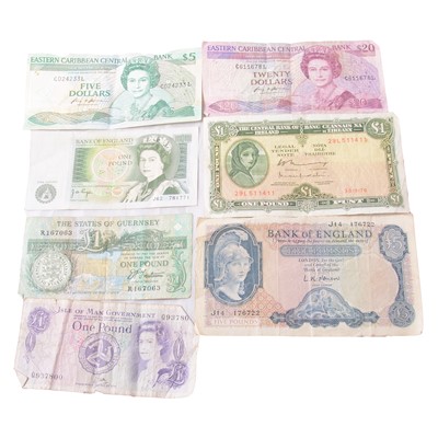 Lot 176 - Collection of British and overseas banknotes.