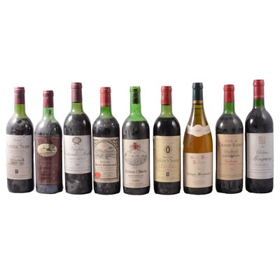 Lot 253 - Eight assorted French vintage wines