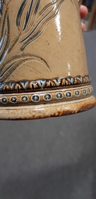 Lot 1 - Hannah Barlow for Doulton Lambeth, an early stoneware ewer, 1874