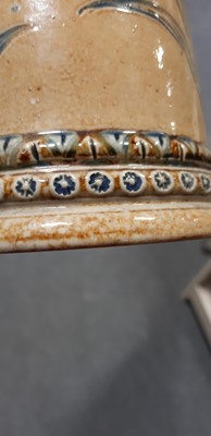 Lot 1 - Hannah Barlow for Doulton Lambeth, an early stoneware ewer, 1874