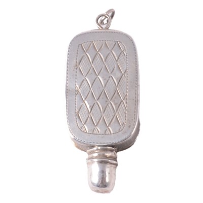 Lot 205 - Georgian silver vinaigrette, IT, Birmingham 1804.