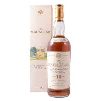 Lot 242 - Macallan, 10 year old, single Speyside malt whisky, 1980s bottling