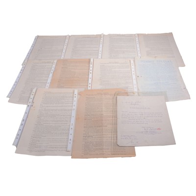 Lot 138A - News sheets detailing the 1926 General Strike and an RAF rejection letter