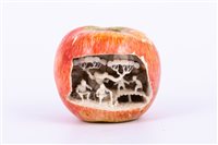 Lot 88 - Japanese carved ivory and polychrome painted...
