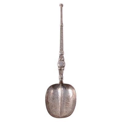 Lot 200 - Silver coronation spoon, Robert Stebbings, London 1910.