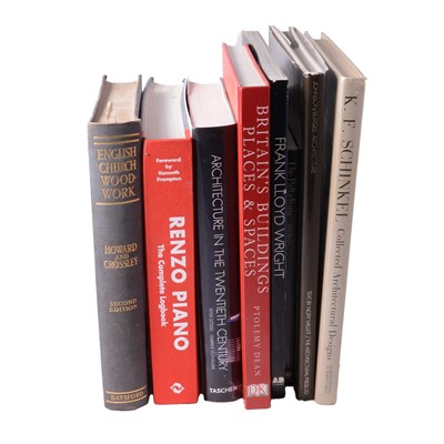 Lot 196A - Two boxes of architecture reference books, principally 20th century focus