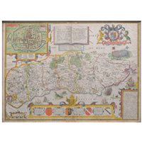 Lot 286 - John Speed, Sussex Described and Divided, hand-...
