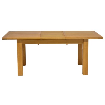 Lot 511 - Modern oak extending dining table