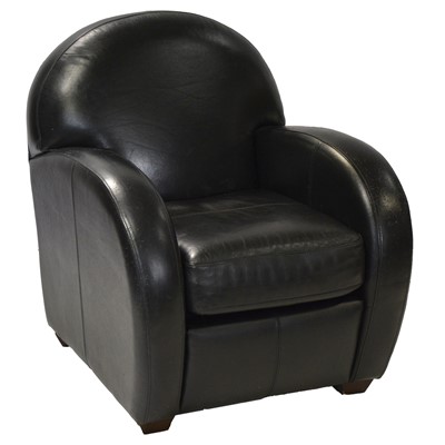 Lot 426 - Modern Art Deco style leather armchair
