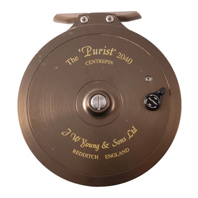 Lot 155 - J W Young & Sons, 'The Purist' 2040 centrepin fly fishing reel