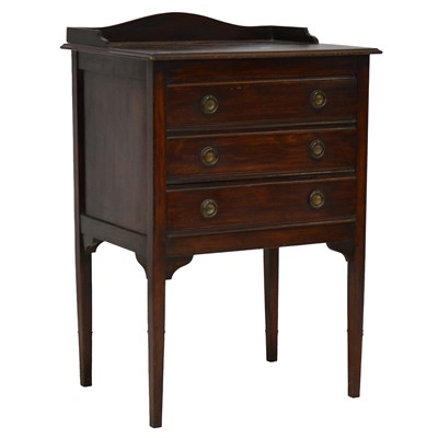 Lot 470 - Stained wood music cabinet