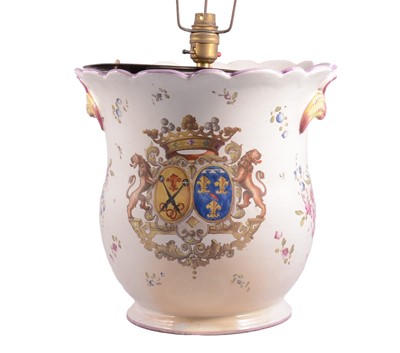 Lot 43 - Veuve Perrin faience pottery jardiniere