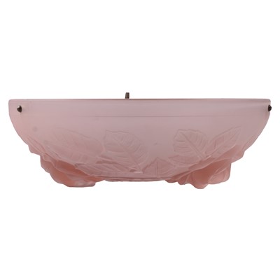 Lot 149 - Art Deco style moulded glass ceiling shade