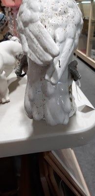 Lot 54 - Large Continental parrot figure, after the Meissen figure