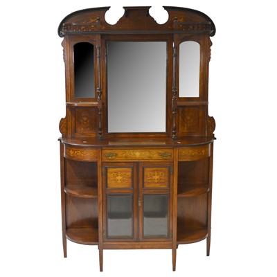 Lot 92 - Edwardian rosewood marquetry chiffonier