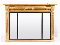 Lot 418 - William IV style gilt wood and gesso and...