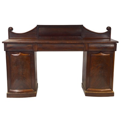 Lot 429 - Victorian mahogany twin pedestal sideboard
