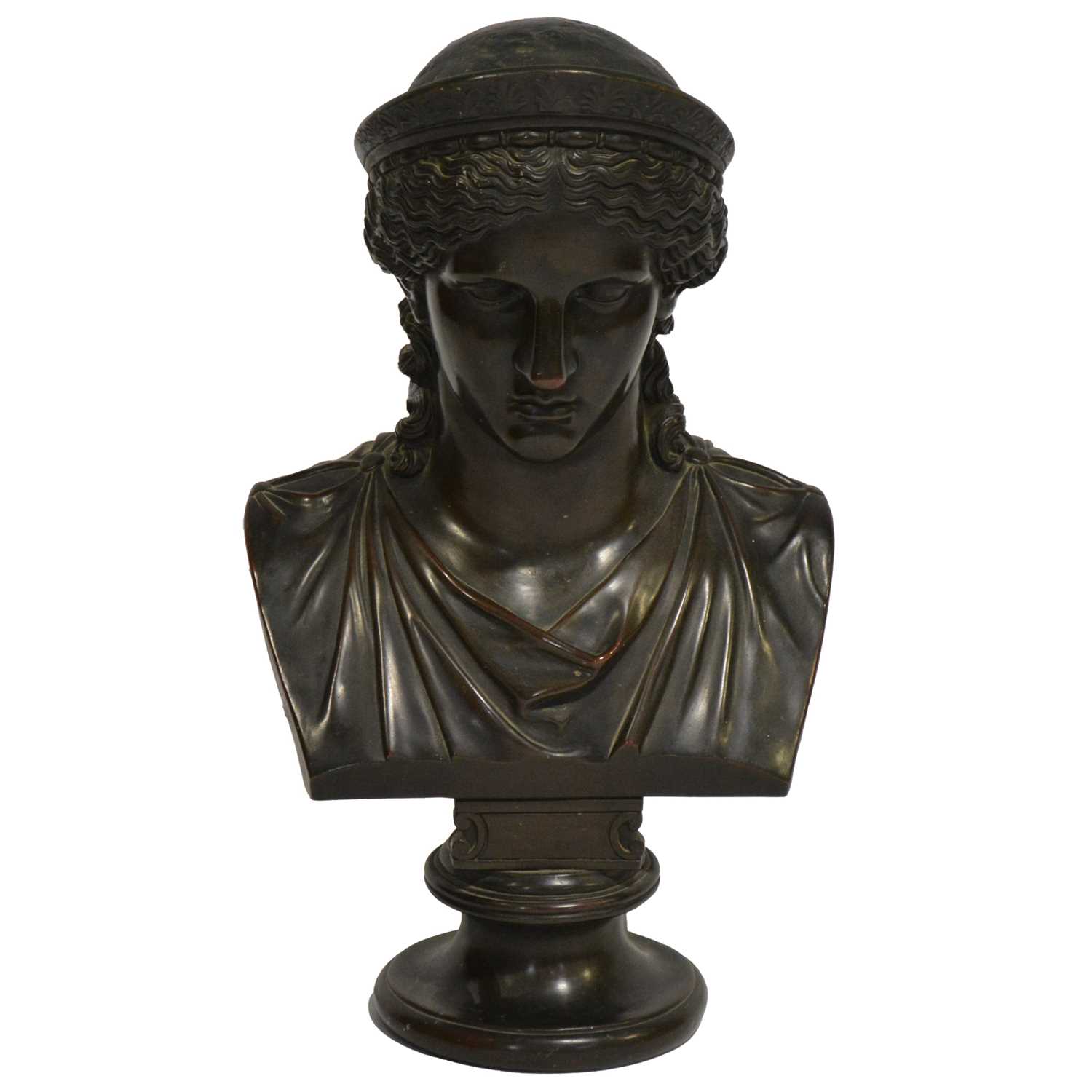 Lot 59 - After the Antique, a bust of a Roman goddess, late 19th / early 20th century