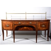 Lot 435A - Large 19th Century mahogany marquetry and...