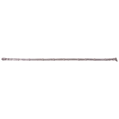 Lot 476 - An Indian white metal kamarband belt.