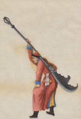 Lot 472 - Canton School, A group of four gouache drawings