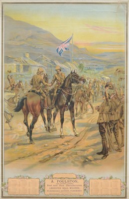 Lot 302 - The Relief of Ladysmith, a calendar print for 1901