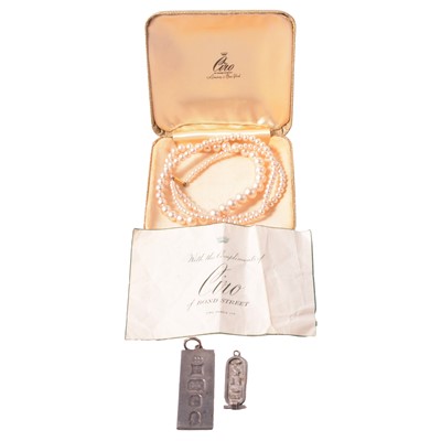 Lot 269 - Ciro pearls and two pendants
