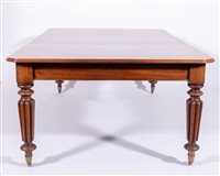 Lot 449 - William IV mahogany extending dining table,...