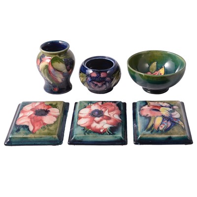 Lot 37 - Moorcroft Pottery, a small collection