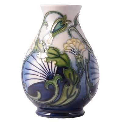 Lot 100 - Moorcroft Pottery, a 'Wolfsbane' pattern vase