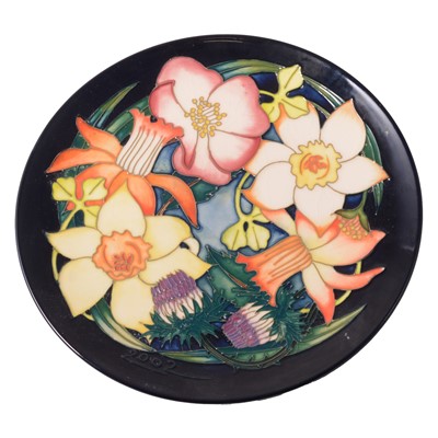 Lot 59 - Moorcroft Pottery, a 'Carousel' plate