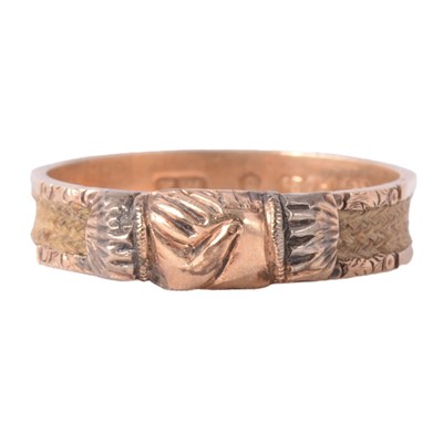 Lot 130 - A Georgian mourning ring.