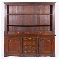 Lot 371 - Joined oak dresser, Conwy, North Wales,...
