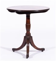 Lot 375 - George III mahogany occasional table, circular...