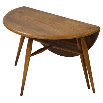 Lot 177 - Small elm drop-leaf occasional table, by Ercol