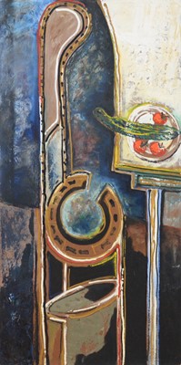 Lot 406 - Ronald Hamilton Moore, Still Life with Cucumber