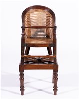 Lot 392 - Victorian mahogany child's high-chair, hoop...
