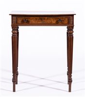 Lot 395 - William IV mahogany side table, in the style...