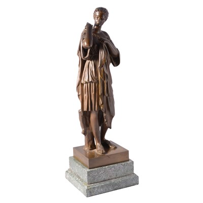 Lot 220 - 19th century French bronze, Diana of Gabii
