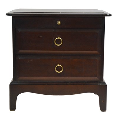 Lot 544 - Stag Minstrel two-drawer bedside cabinet