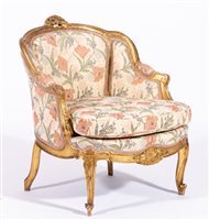 Lot 401 - Louis Philippe style gilt wood 'Marquise'...