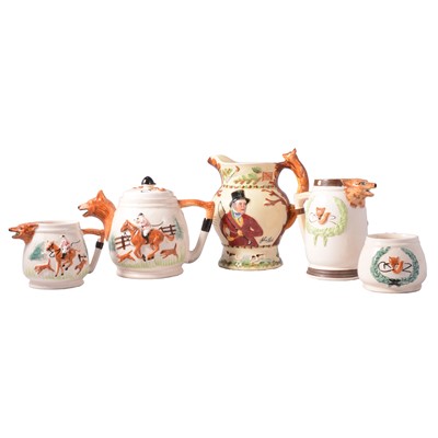 Lot 70 - Vintage Paramount Pottery Fox and Hounds tea set