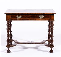 Lot 409 - William and Mary oyster laburnum and inlaid...