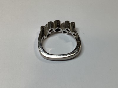 Lot 78 - Georg Jensen - a Cascade design diamond ring.