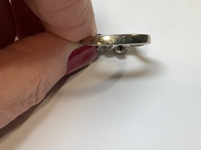 Lot 78 - Georg Jensen - a Cascade design diamond ring.