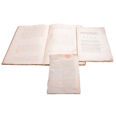 Lot 163 - Small collection manuscripts, documents