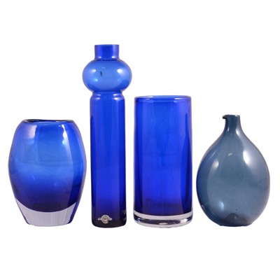 Lot 42 - Timo Sarpaneva for Iitala, a Bird Bottle, and six other Art Glass vessels
