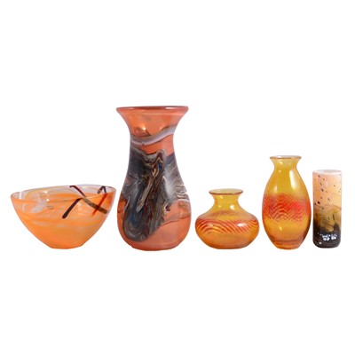 Lot 64 - An Art Glass bowl by Anna Ehrner for Kosta Boda, and other Art Glass